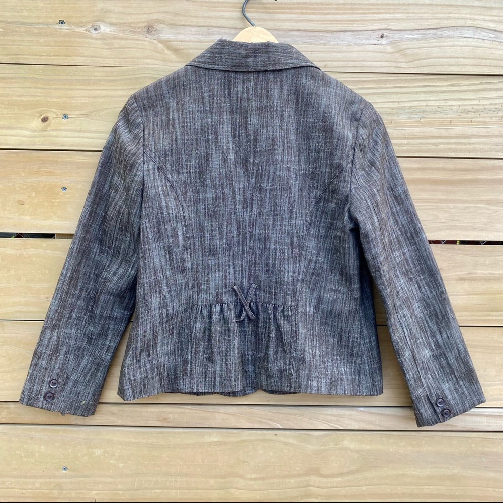 Agb Petite Cropped 2 Button Blazer Jacket 8p - image 6